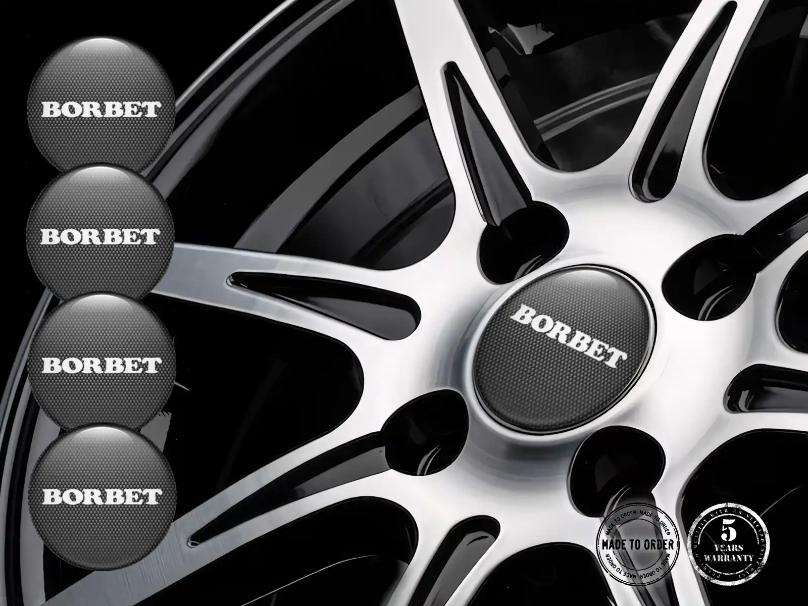Borbet Aufkleber Felgen Edition Feinjustiert Radiant Grid